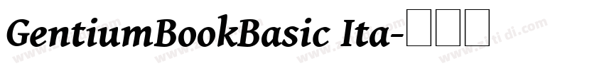 GentiumBookBasic Ita字体转换